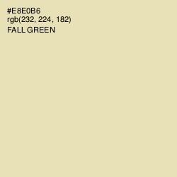 #E8E0B6 - Fall Green Color Image