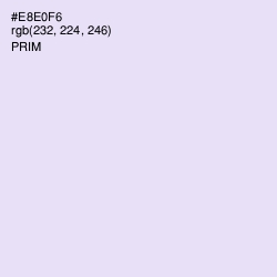 #E8E0F6 - Prim Color Image