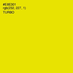 #E8E301 - Turbo Color Image