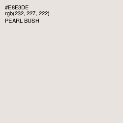 #E8E3DE - Pearl Bush Color Image