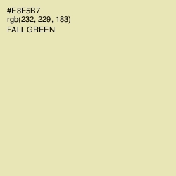 #E8E5B7 - Fall Green Color Image