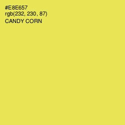 #E8E657 - Candy Corn Color Image