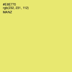 #E8E770 - Manz Color Image