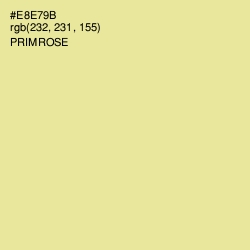 #E8E79B - Primrose Color Image