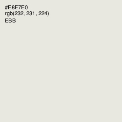 #E8E7E0 - Ebb Color Image