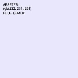 #E8E7FB - Blue Chalk Color Image