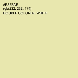 #E8E8AE - Double Colonial White Color Image