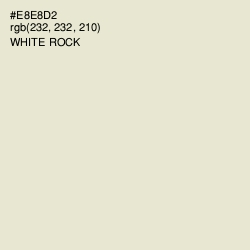 #E8E8D2 - White Rock Color Image