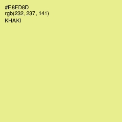 #E8ED8D - Khaki Color Image