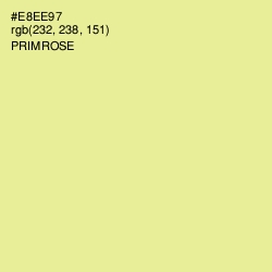 #E8EE97 - Primrose Color Image