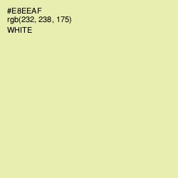 #E8EEAF - Double Colonial White Color Image