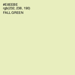 #E8EEBE - Fall Green Color Image