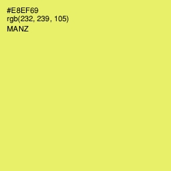 #E8EF69 - Manz Color Image