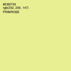 #E8EF93 - Primrose Color Image
