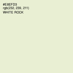 #E8EFD3 - White Rock Color Image