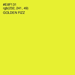 #E8F131 - Golden Fizz Color Image