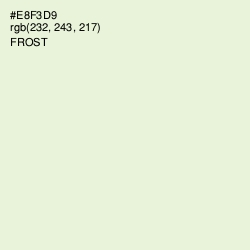 #E8F3D9 - Frost Color Image