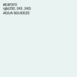 #E8F3F2 - Aqua Squeeze Color Image