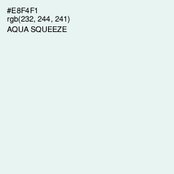 #E8F4F1 - Aqua Squeeze Color Image