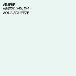 #E8F5F1 - Aqua Squeeze Color Image