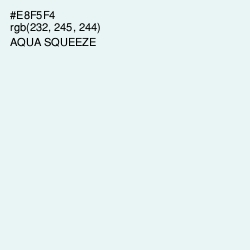 #E8F5F4 - Aqua Squeeze Color Image