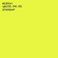 #E8F641 - Starship Color Image