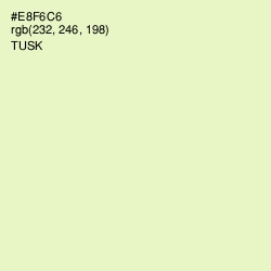#E8F6C6 - Tusk Color Image