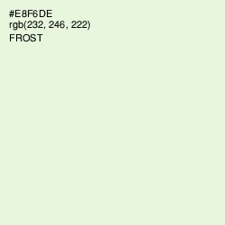 #E8F6DE - Frost Color Image