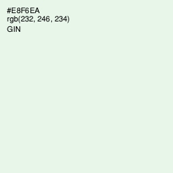 #E8F6EA - Gin Color Image