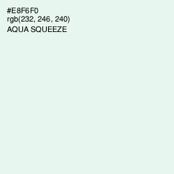 #E8F6F0 - Aqua Squeeze Color Image
