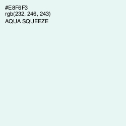 #E8F6F3 - Aqua Squeeze Color Image