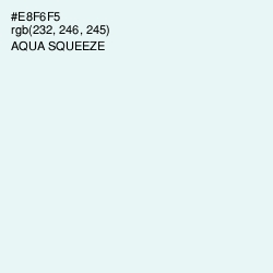 #E8F6F5 - Aqua Squeeze Color Image