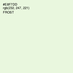 #E8F7DD - Frost Color Image