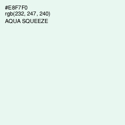 #E8F7F0 - Aqua Squeeze Color Image