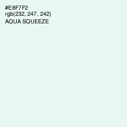 #E8F7F2 - Aqua Squeeze Color Image