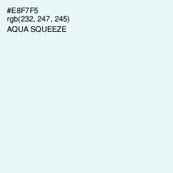 #E8F7F5 - Aqua Squeeze Color Image