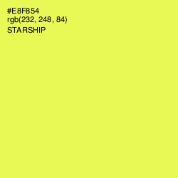 #E8F854 - Starship Color Image