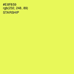 #E8F859 - Starship Color Image