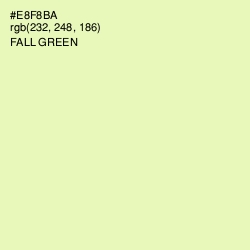#E8F8BA - Fall Green Color Image