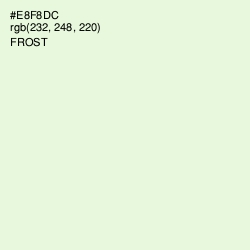 #E8F8DC - Frost Color Image