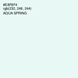 #E8F8F4 - Aqua Spring Color Image