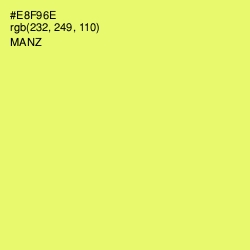 #E8F96E - Manz Color Image