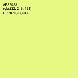 #E8F983 - Honeysuckle Color Image