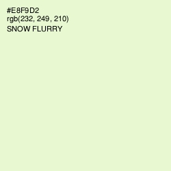 #E8F9D2 - Snow Flurry Color Image