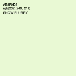 #E8F9D3 - Snow Flurry Color Image