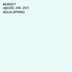 #E8F9F7 - Aqua Spring Color Image