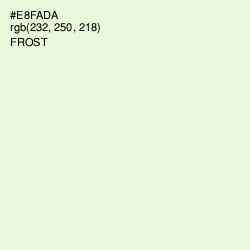 #E8FADA - Frost Color Image