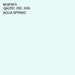 #E8FAF5 - Aqua Spring Color Image