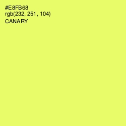 #E8FB68 - Canary Color Image