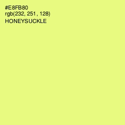 #E8FB80 - Honeysuckle Color Image